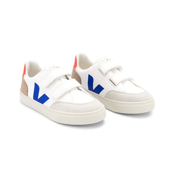 Veja Other - Veja V-12 White Multico Miel Velcro Sneaker